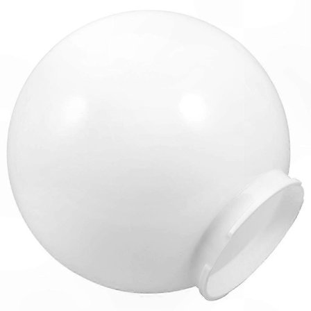 Rund Vit Akryl Utomhus Lampskärm Skydd Glob för Trädgårds- och Uteplatsbelysning