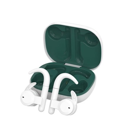 Horn-On-Ear 5.3 Sports Bluetooth-headset, brusreducerande, talbar, Hall-Switch, lämplig för sport/spel (grön)