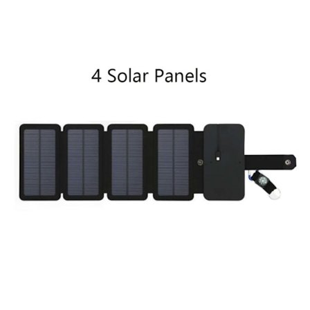 Solpanel Laddare Nödsituation Överlevnad Med USB-Port