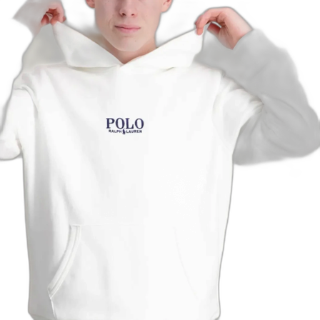 Vit hoodie från Polo Ralph Lauren