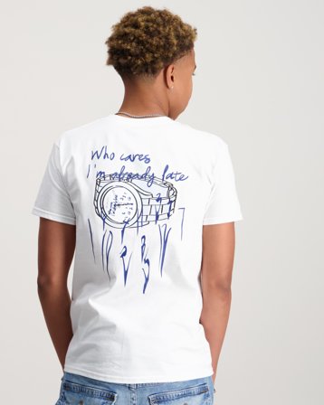 BVALDI Who Cares Im Already Late T Weiß T-Shirts Jungen - Kids Brand Store