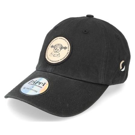 Pippi Langstrumpf - Schwarz unconstructed Cap - Pippilotta Black/Sand Dad Cap / Unconstructed @ Hatstore