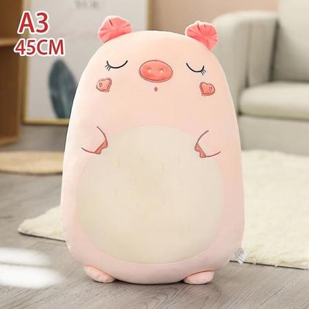 Squish Super Soft Plys Legetøj Dyr Kawaii Enhjørning Dinosaur Løve Blød Stor Pude 45CM Pig