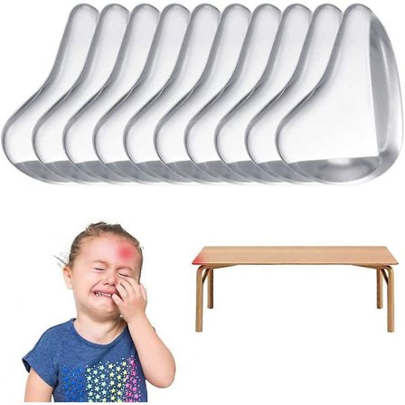 10 stk. Bordhjørnebeskyttere til at beskytte kanter og hjørner på borde og møbler