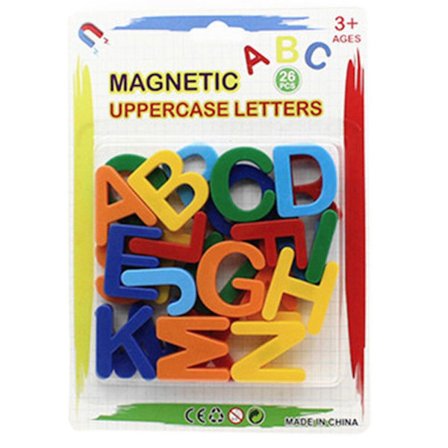 Kylskåpsdekaler Magnetiska BOKSTAV 26 BLOCKAR BOKSTAV 26 BLOCKAR