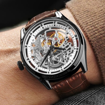 Stiles Motus Automatic Skeleton Watch for Men - Skeleton watches
