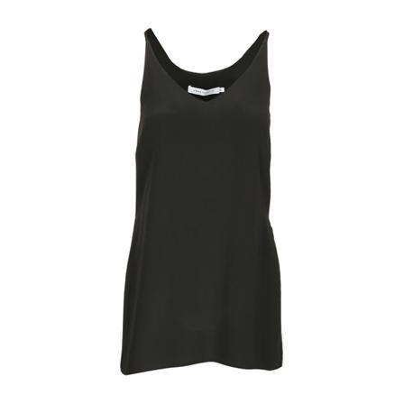 Simona Corsellini, Sleeveless Tops Zwart, Dames, Maat:S