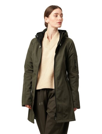 Ilse Jacobsen Long Raincoat - Green - 36