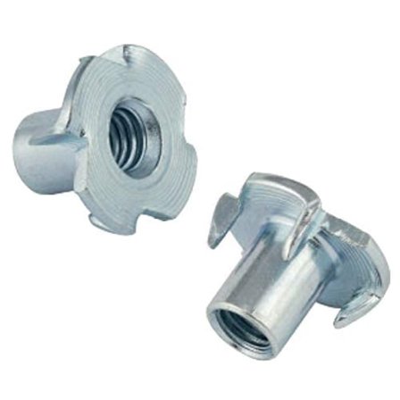 T-mutter med klor, 4-punktsmutter, kloranslutning M6 x 12 mm, 50 stycken