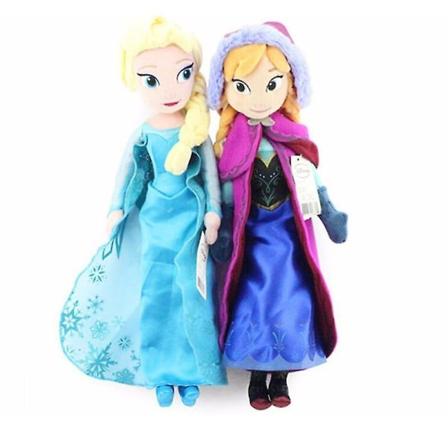 2kpl/erä 50cm Prinsessa Elsa Anna Pehmonukkelelu Lumikuningatar Prinssi - Perfet
