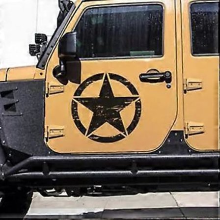 Bilstickers för Bilstyling 50x50cm Stjärnformad Sticker Dekor Garage Väggdekaler