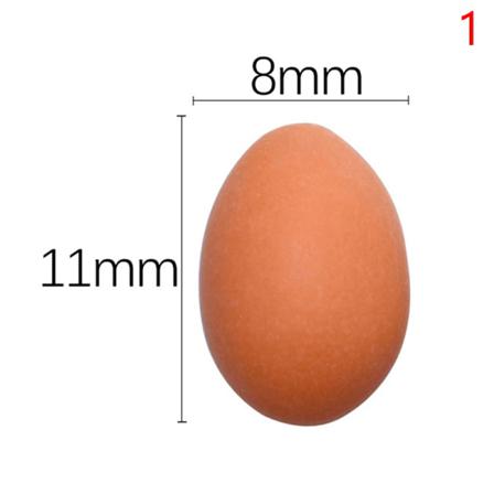 10x Simulation Mini Resin Små Ägg Ankaägg Vaktelägg Docka