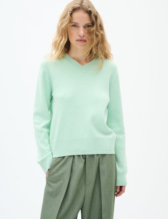 InWear Wallisiw V-Neck Pullover - Green - XXXL