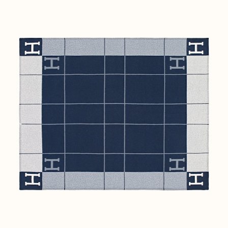 H-bokstav Filt Modern Enkel Imitation Kashmir Ull Stickad Filt