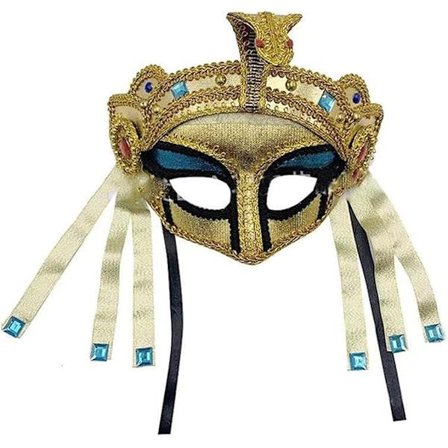 Egyptisk mask för kvinnor, egyptisk kostym, accessoarer för kvinnor, mask, Cleopatra-mask, cosplay-smycken, karnevalsfest
