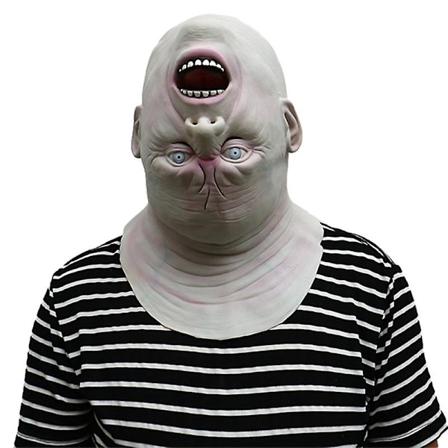 3D Käännettävä Ylös Alas Päänaamio Alien Zombi Halloween Cosplay Puvustus