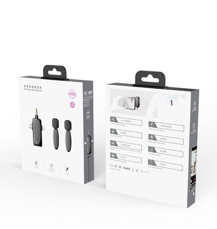 Dsong trådløst mikrofonsystem - 2 sendere med 3-i-1 mottaker