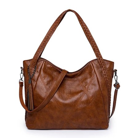 2024 Høj Kvalitet Læder Dame Håndtaske Luksus Casual Tote Taske Store Skuldertasker til Kvinder