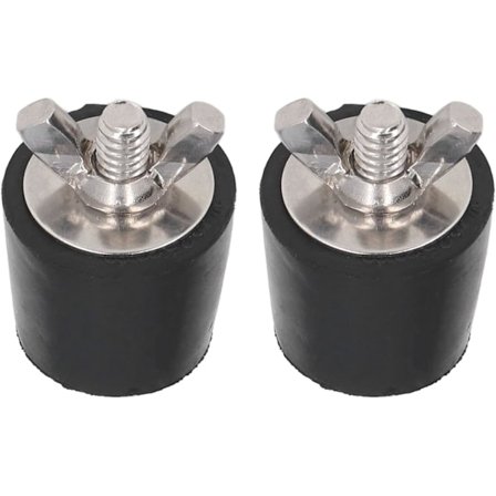 2 st pool vinterplugg, 25 mm vintergummiplugg pool vinterplugg expansionsplugg med metallbultar för att förhindra skador