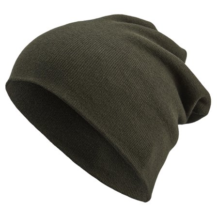 Oliwkowa lekka beanie z bawełny organicznej Kyler Kite dla mężczyzn - Czapki typu beanie