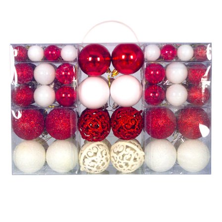 100 st elektropläterade ljusa ihåliga plastbollar julgranskula presentförpackning hänge