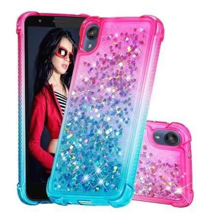 Princess Motorola Moto E6 kuoret - Pinkki / Taivaansininen