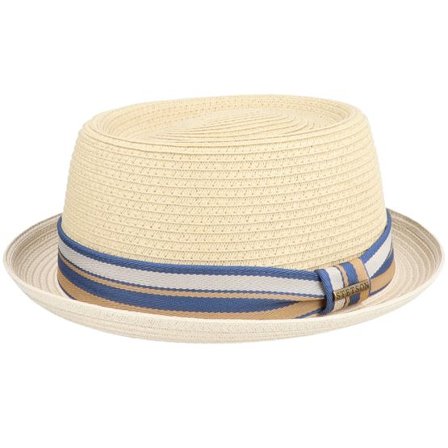 Stetson - Beige straw Hatt - Toyo Natural Pork Pie @ Hatstore