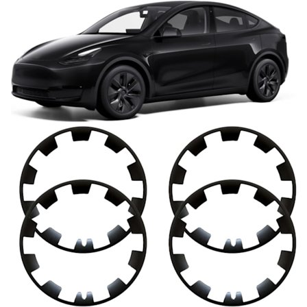 Felgbeskytter kompatibel med Tesla Model Y, 20-tommers ABS-hjulkapsel, 4 stk. Felgbeskyttelsesdeksel Bilbeskyttelse for Model Y 20-tommer
