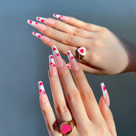 Manikyr Rosa Kärlek Nail Patch 24st