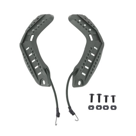 ARC Hjelm Side Guide Skinnebeslag til Hurtig Hjelm Tilbehør med Snorfæste Skruer Grøn