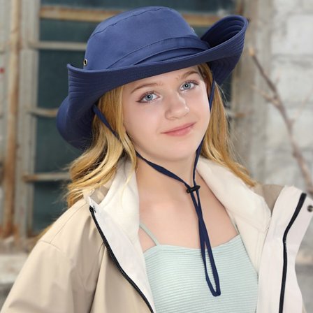 Solhatt, för flickor, UV-skydd UPF 50+