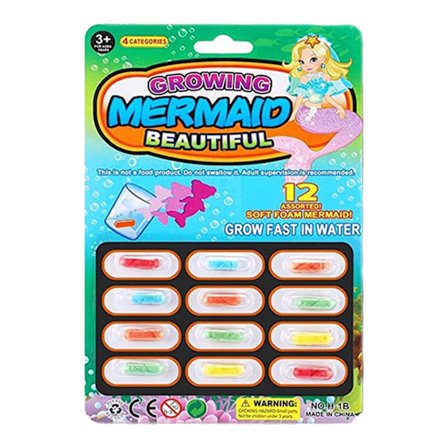 Sett med 12 eksotiske magiske leketøy Mykt skum Kognitivt ekspanderende dyretabletter Magic Growing Ocean Farm Animal