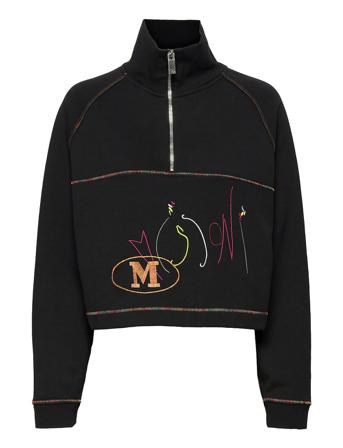 M Missoni-Crewneck Sweatshirt Black Missoni