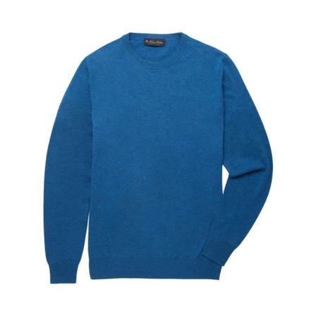 Brooks Brothers Lambswool Crew-Neck Sweater Blå, Herre