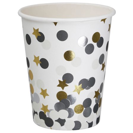 Pappkopper Stjerner & Prikker 8-pakning