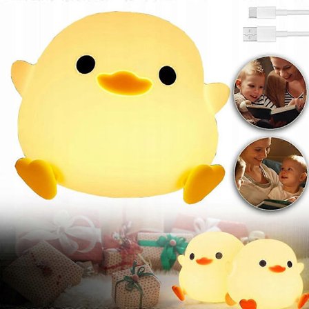 Kaczka Natlampe Gave til Børn Silikone Natlampe til Stue