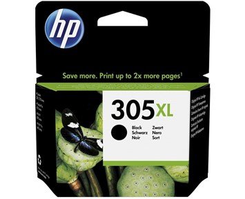 HP-305XL Black-HP 305XL svart blekkpatron-Printing ink, toner & paper-Blekkpatroner