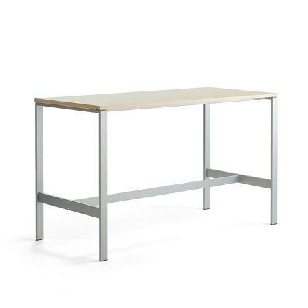 Table VARIOUS, 1800x800x1050 mm, silver, birch