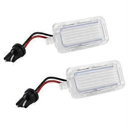 LED-registreringsskyltslampa för Ford Focus MK2, 2 st ABS-lampa