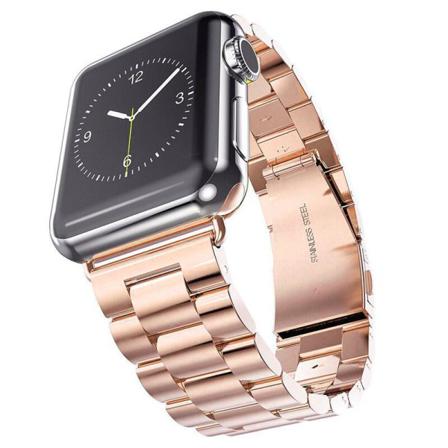Skalo Länkarmband Apple Watch 38/40/41mm - Fler Färger Rosa Guld