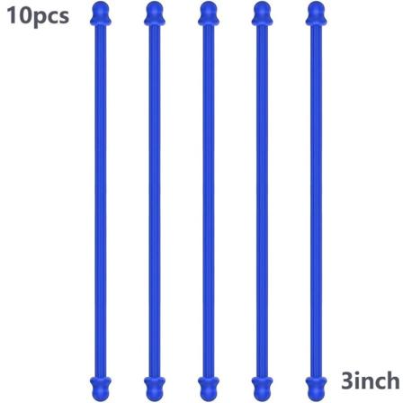 10 kpl Kumikierresiteet Silikonisiteet SININEN 3TUUMAA 3TUUMAA blue 3inch-3inch