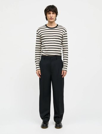 Mads Nørgaard Super Twill Henry Pants - Black - 30