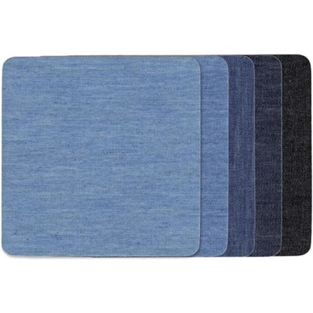 5 stk Denim Patches Reparasjonssett Strykejern på Patches Jean Patches Denim Cloth De