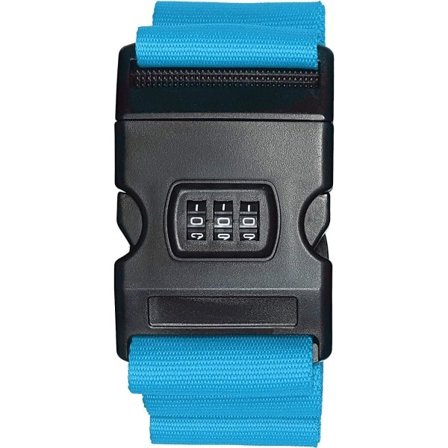 Henkilökohtainen matkatavaravyö - Turvaa matkatavarasi 180 cm x 5 cm lukolla - Painettu (Taivas lukolla)