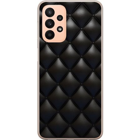 Yhteensopiva Puhelinkuori Samsung Galaxy A23 5G Nahka Musta