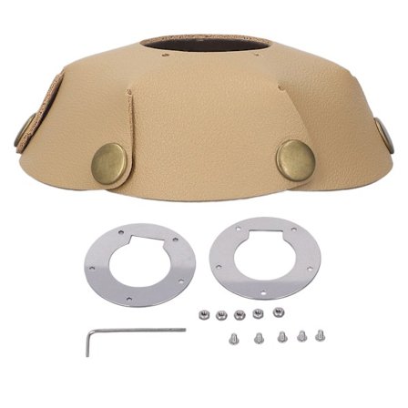 Utomhus Läder Lampskärm Antik Portabel Multifunktionell Lampa Läderskärm Skydd för Camping Khaki