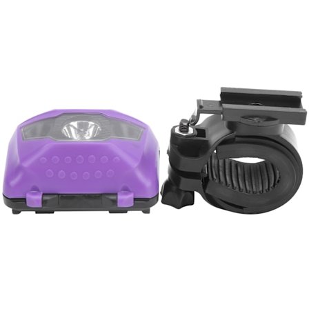 Multifunktionel Cykelklemme Lys Forlygte Baglygte Udendørs Vandtæt til Natkørsel Lilla