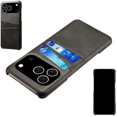1SWEDEN skal kortholder til iPhone 17 Pro - mobilcover sort