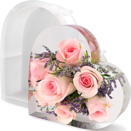 Hjerte Silikone Forme Store Resin Forme Harpiksstøbning