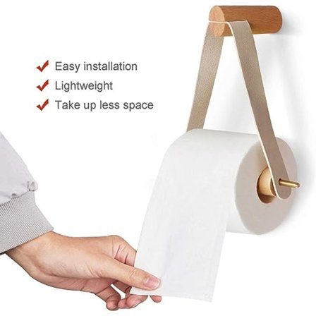 1 kpl Skandinaavinen puinen wc-paperiteline, wc-paperi